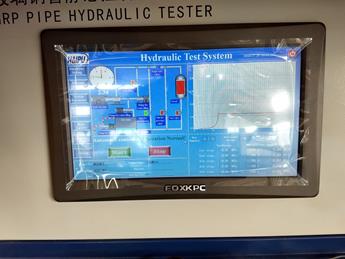 出口科威特玻璃鋼管水壓試驗機(jī)調(diào)試出貨圖片5