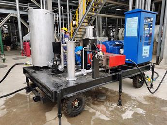 寧魯石化煉油廠高壓水流射清洗機設(shè)備交付圖片2